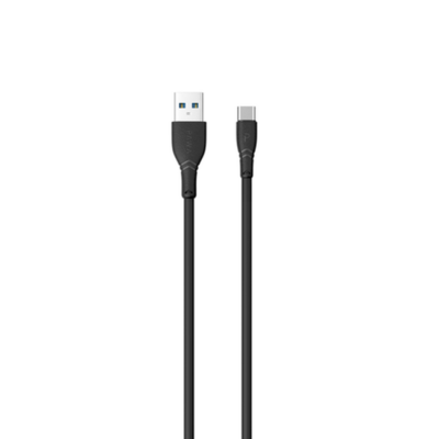 Pawa PVC 3A Data &amp; Quick Charging Type-C Cable 1.2M/4FT - Black