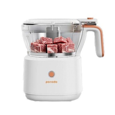 Porodo LifeStyle 88W 4in1 Mini Food Processor - White قطاعة