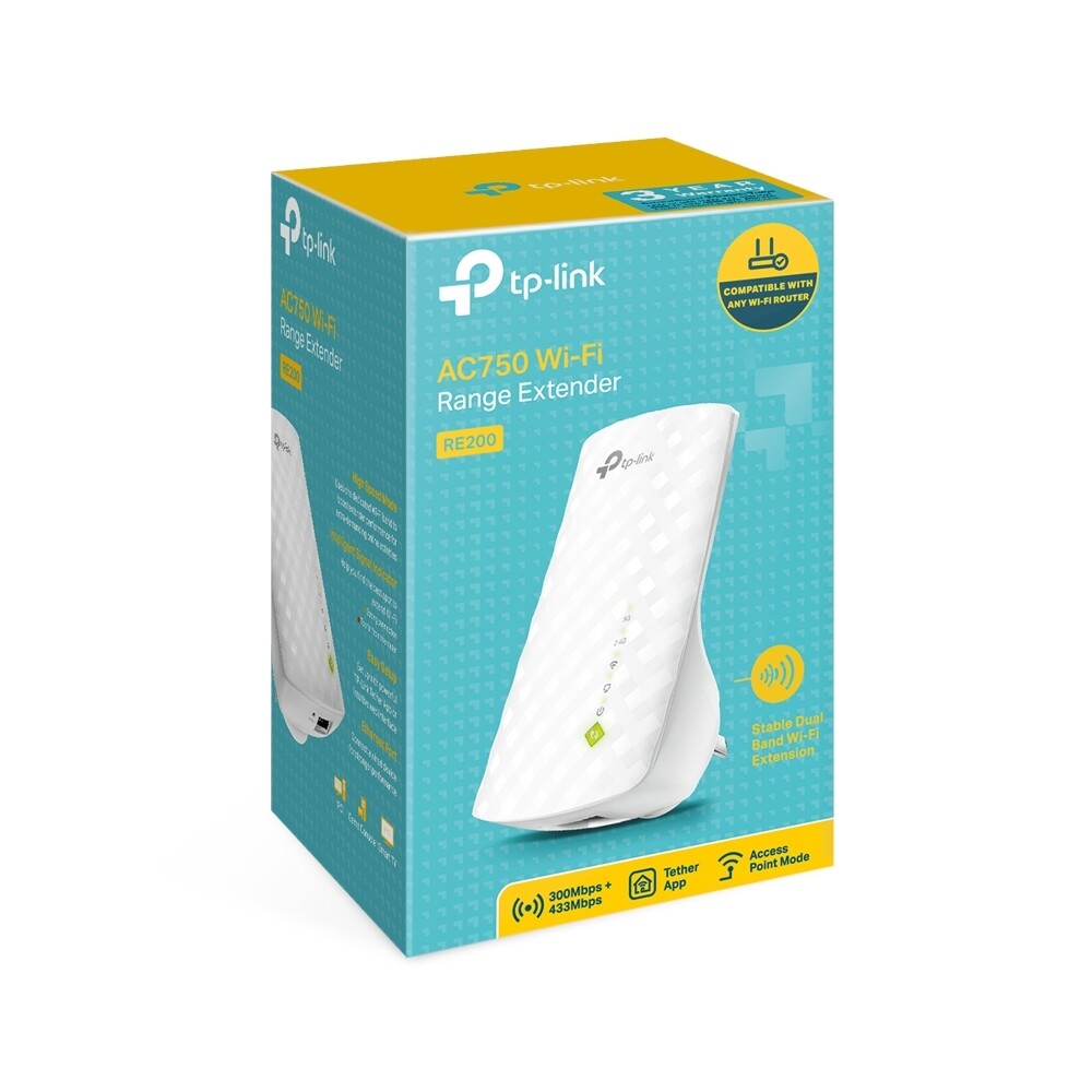 TP-LINK AC750 Mesh Wi-Fi Range Extender.