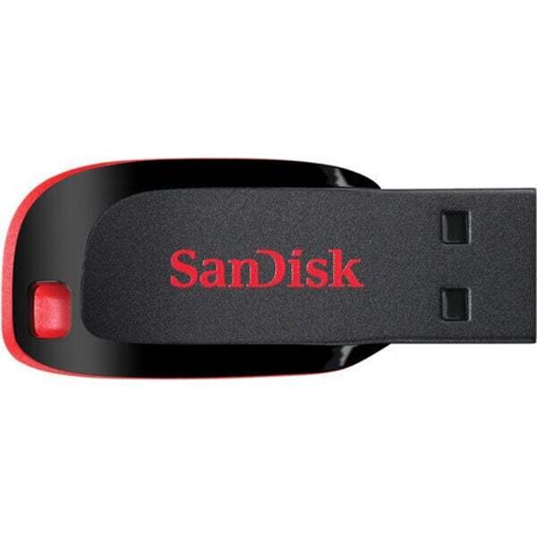 SANDISK Cruzer Blade USB Flash Drive 128GB مساحه تخزين