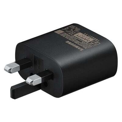 Samsung 25W Travel Adapter with Type-C Cable Blackشاحن