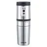 LePresso Portable Mug Burr Grinder Coffee Maker - Silver