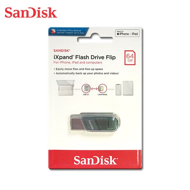 SanDisk iXpand 64GB Flash Drive Lightning USB For iPhone