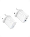 Anker 20W Wall Charger with Type-C and USB Port - White