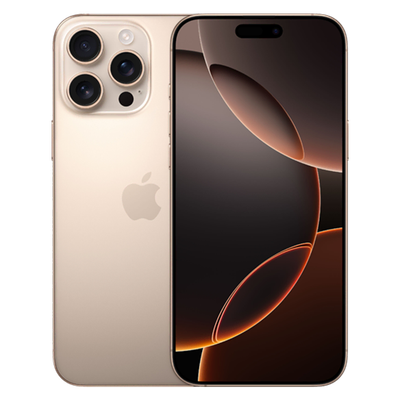Apple iPhone 16 Pro Max – 256GB – Desert Titanium هاتف آبل جديد