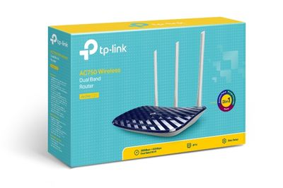 TP-Link AC750 Wireless Dual Band Router - Blue