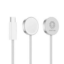 Green Lion iWatch Charger USB C to wireless charger – White