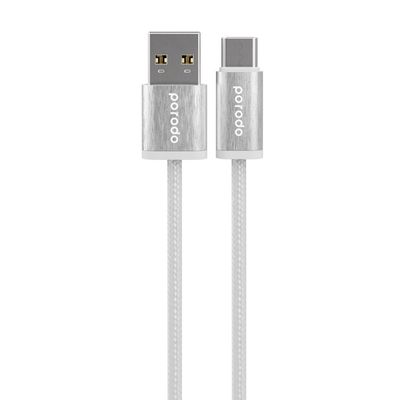 Porodo Woven 3A USB-A to Type-C Cable 1.2M