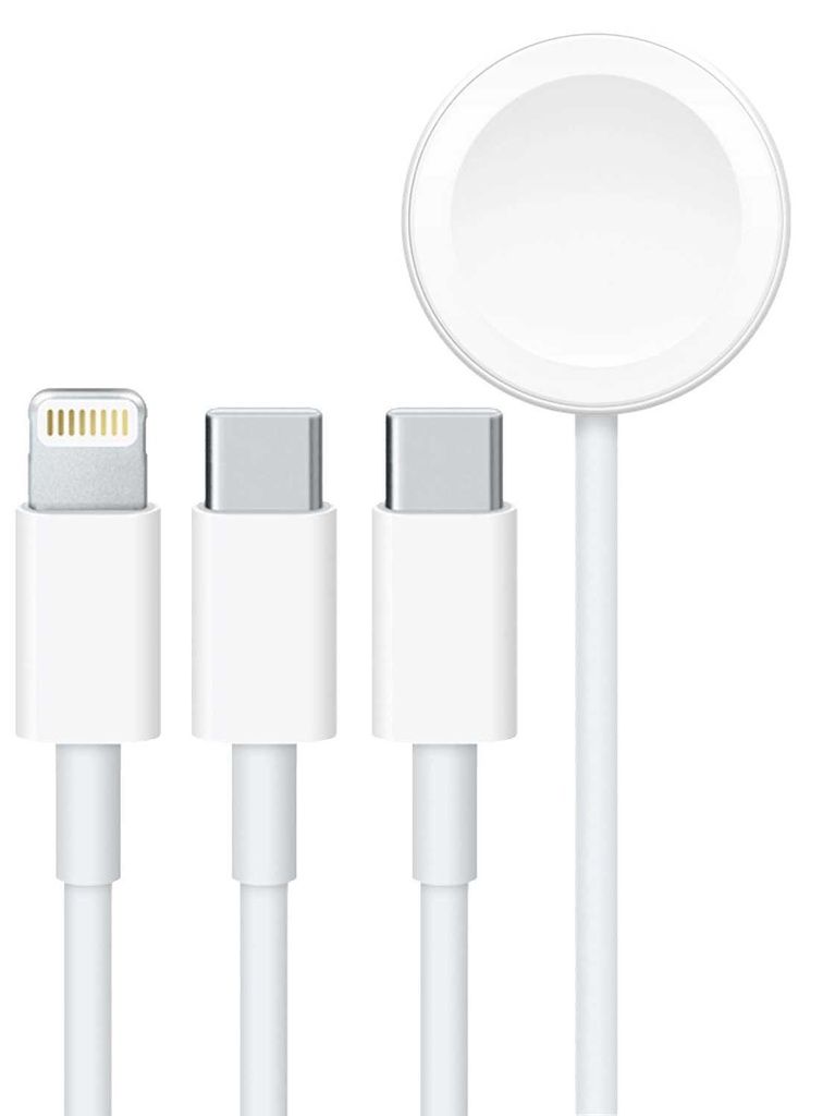 Porodo All-In-One Cable USB-C To Lightning / Type-C / Watch Charger (1.2m)