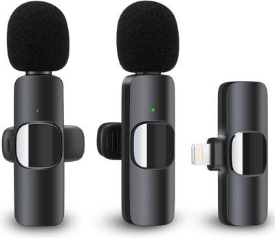 Wireless Dual Professional Wireless Lavalier Microphone