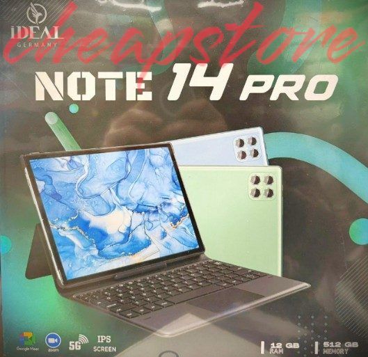 Note 14 Pro 5G Wi-Fi Android Tablet 10.1 Inch 12GB RAM 512GB