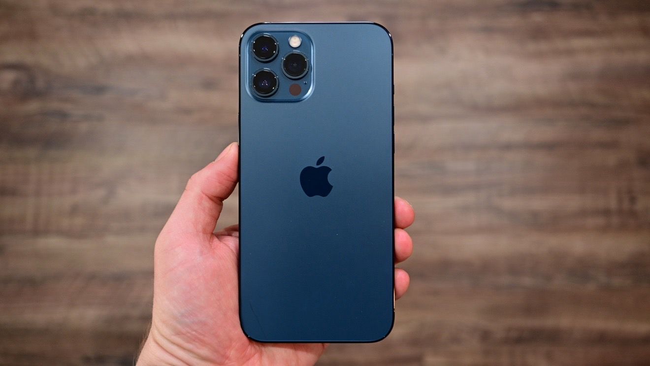 Used iPhone 12 pro max 256gb blue lcd change 77% 