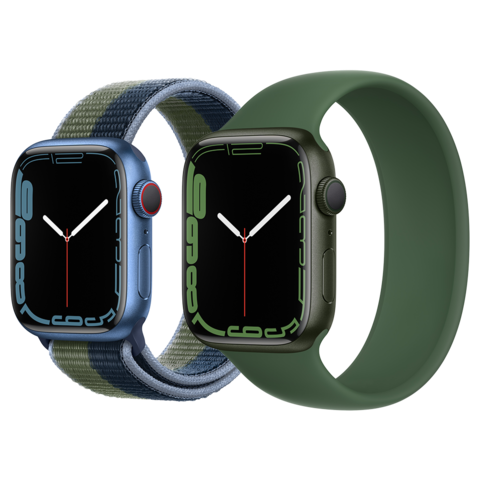 Used Apple Watch S7 41 &amp; 45MM SILVER ,,,BLUE