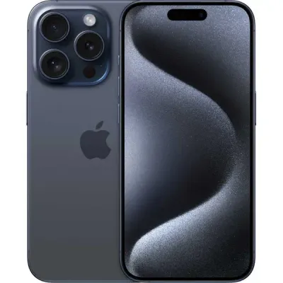 NEW Apple iPhone 15 Pro (128GB) – Blue Titanium جهاز آبل جديد