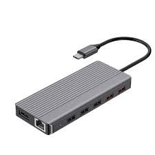Powerology 12-in-1 USB-C Hub with HDMI &amp; DP