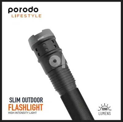 Porodo Slim Outdoor Flashlight – High Intensity Light مصباح خارجي نحيف