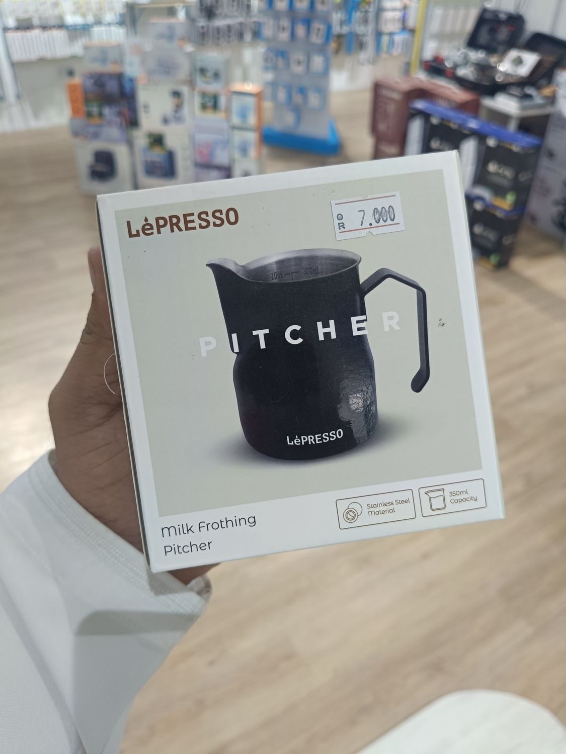 LePresso Milk Frothing Pitcher – 350ml – Stainless Steel