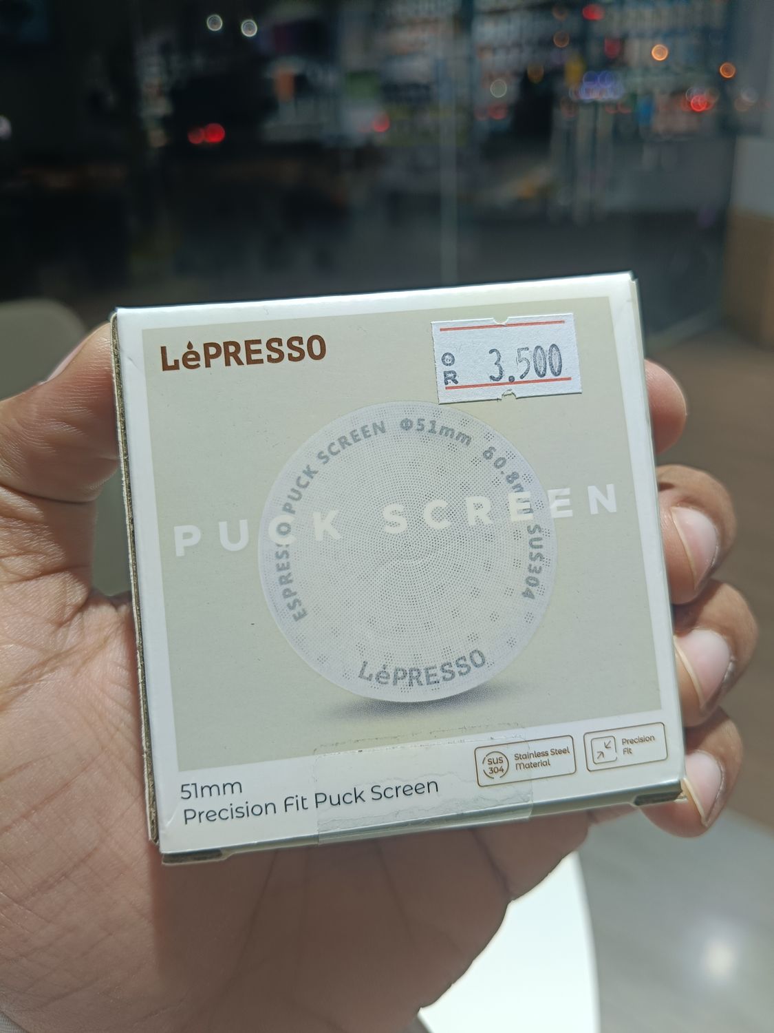 LePresso 51mm Precision Fit Puck Screen – Stainless Steel