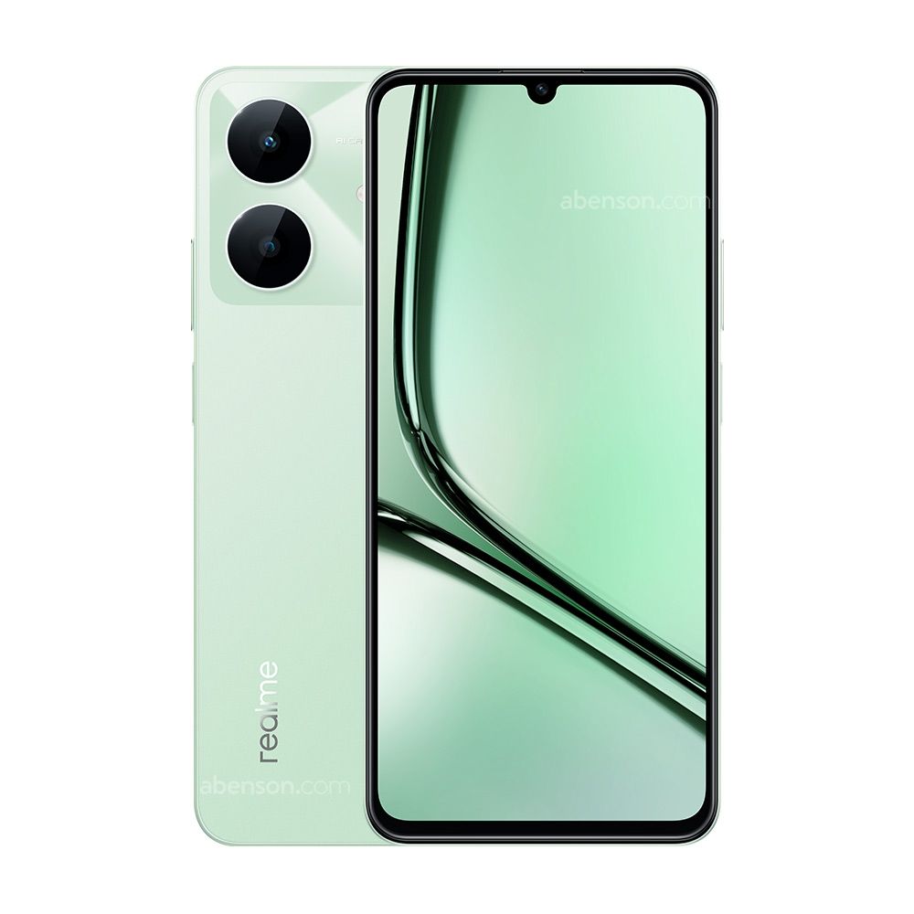 Realme Note 60X – 3GB RAM / 64GB – Wilderness Green هاتف ريلمي جديد