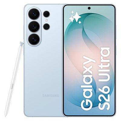 Samsung Galaxy S26 Ultra – 12GB / 512GB (Sky Blue) هاتف سامسونج جديد