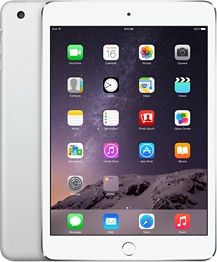 Used Apple iPad mini 3—16GB—Wi-Fi + Cellular—Silver إيباد أبل جديد