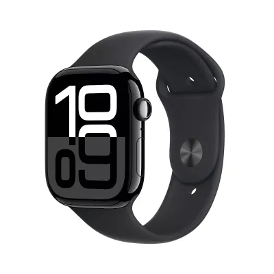 Apple Watch Series 10 – 46mm – Aluminum Case – Black (2024) ساعة آبل جديدة