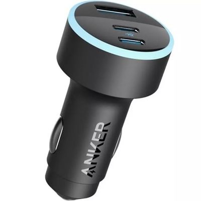 Anker 67W Powerful Triple-Port Car Charger – 3 Ports شاحن سيارة