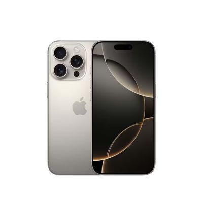 Apple iPhone 16 Pro – 128GB – Natural Titanium هاتف آبل جديد