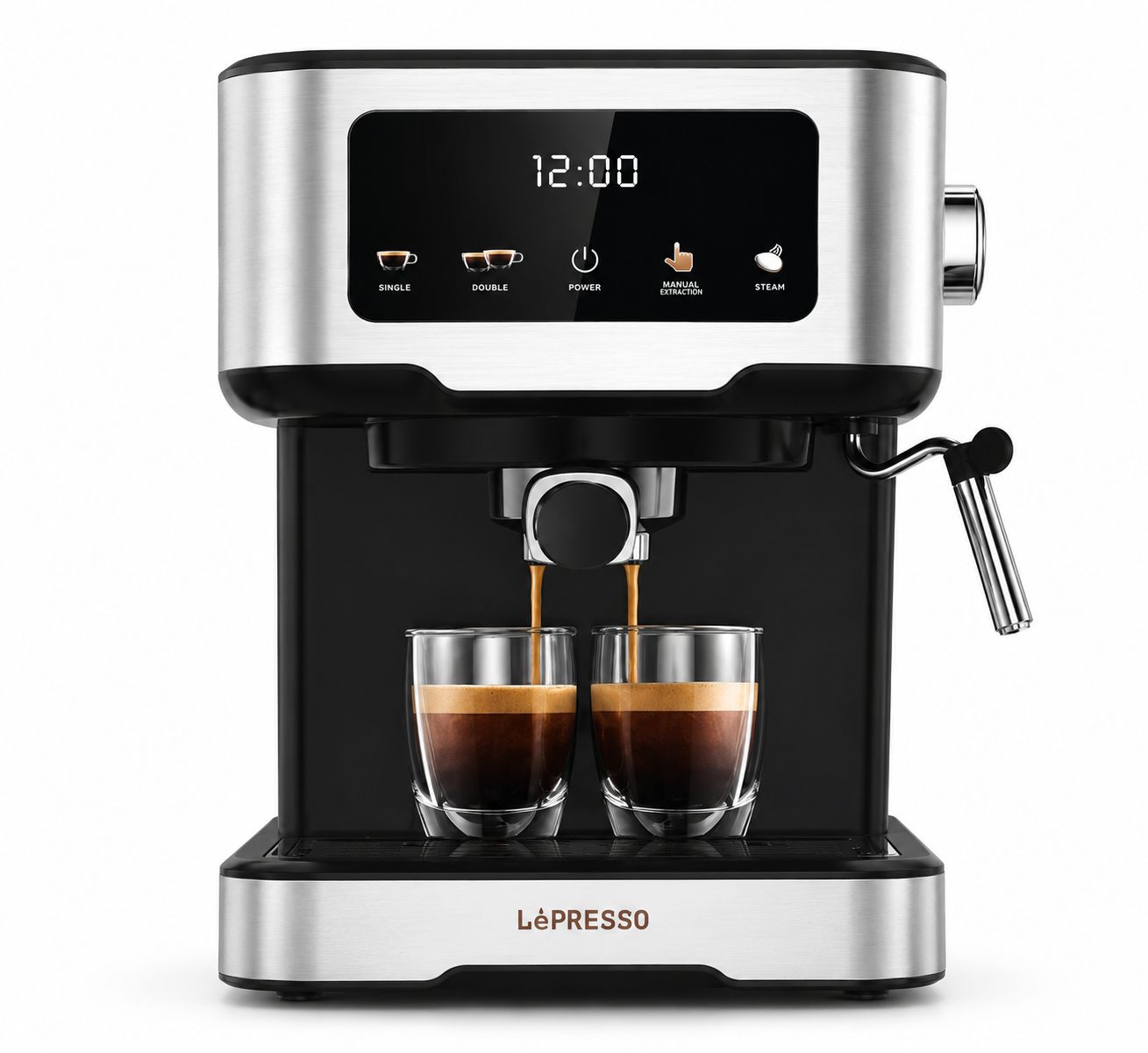 LéPRESSO Dual Drip Barista (Touch Display | Milk Steamer) ماكينة قهوة