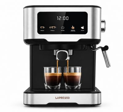 LéPRESSO Dual Drip Barista (Touch Display | Milk Steamer) ماكينة قهوة