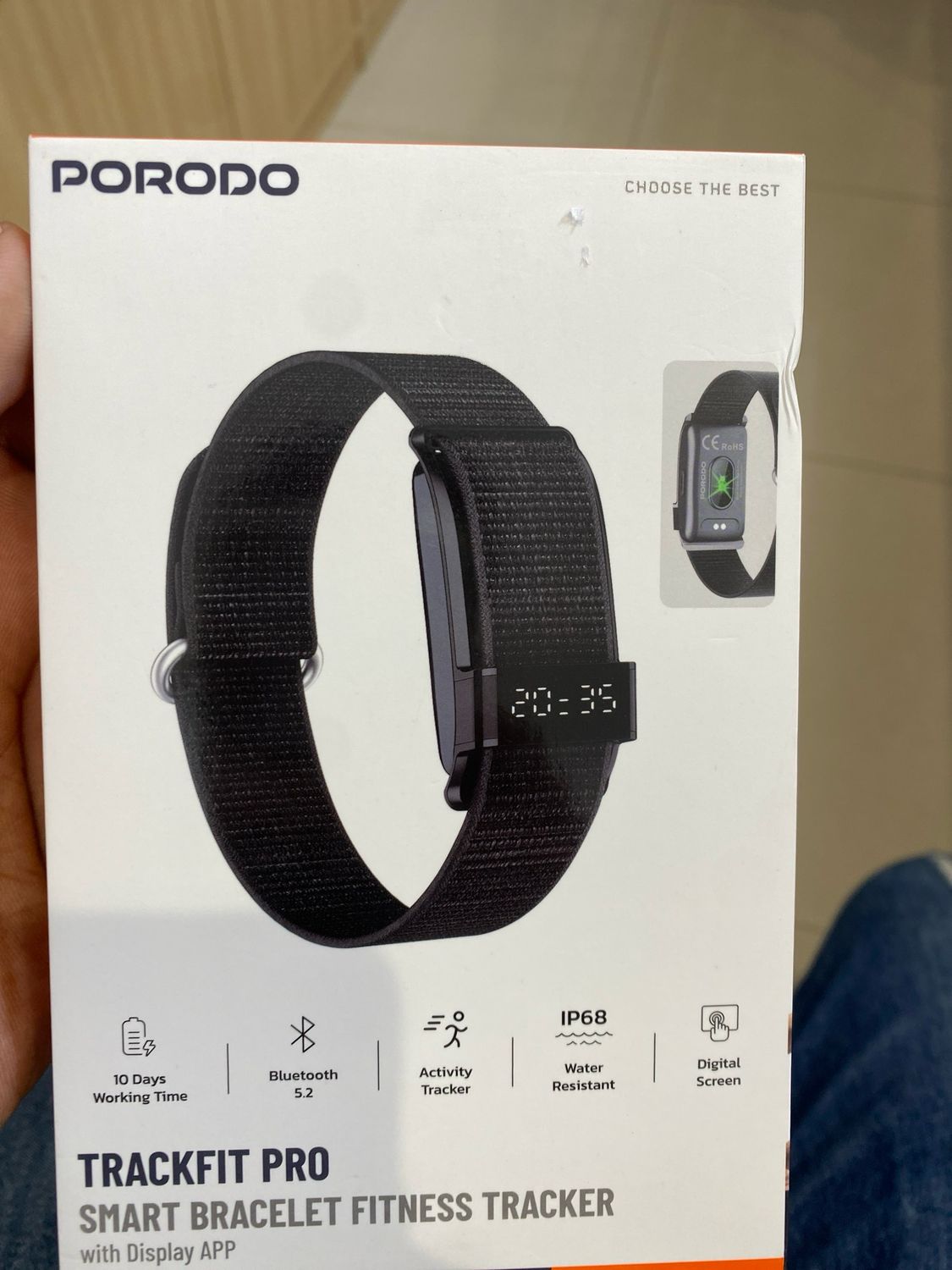 Porodo Trackfit Pro Smart Bracelet fitness Tracker