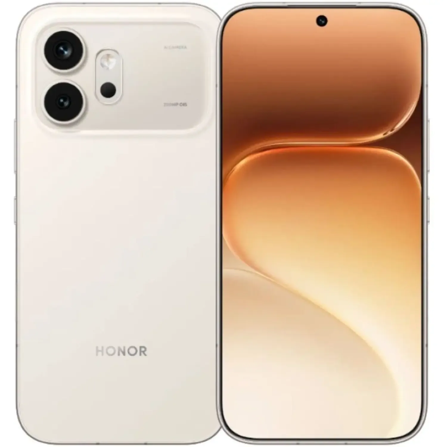HONOR 600 5G – 8GB RAM – 256GB – Dual SIM – Golden White هاتف هونور جديد