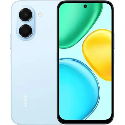 HONOR X7e – AI Button – 6GB RAM – 128GB – Dual SIM – Light Blue هاتف هونور جديد