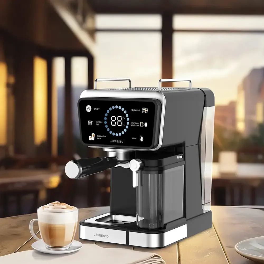 LePresso Réveil Hot &amp; Cold Brewing Coffee Machine, Black -ماكينة صنع قهوة اسبريسو