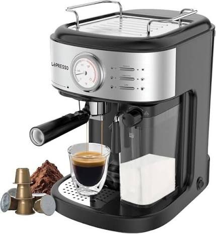 LePresso Barista Espresso Machine 3 Automatic Milk Frother &amp; Flow Meterماكينة الاسبريسو باريستا
