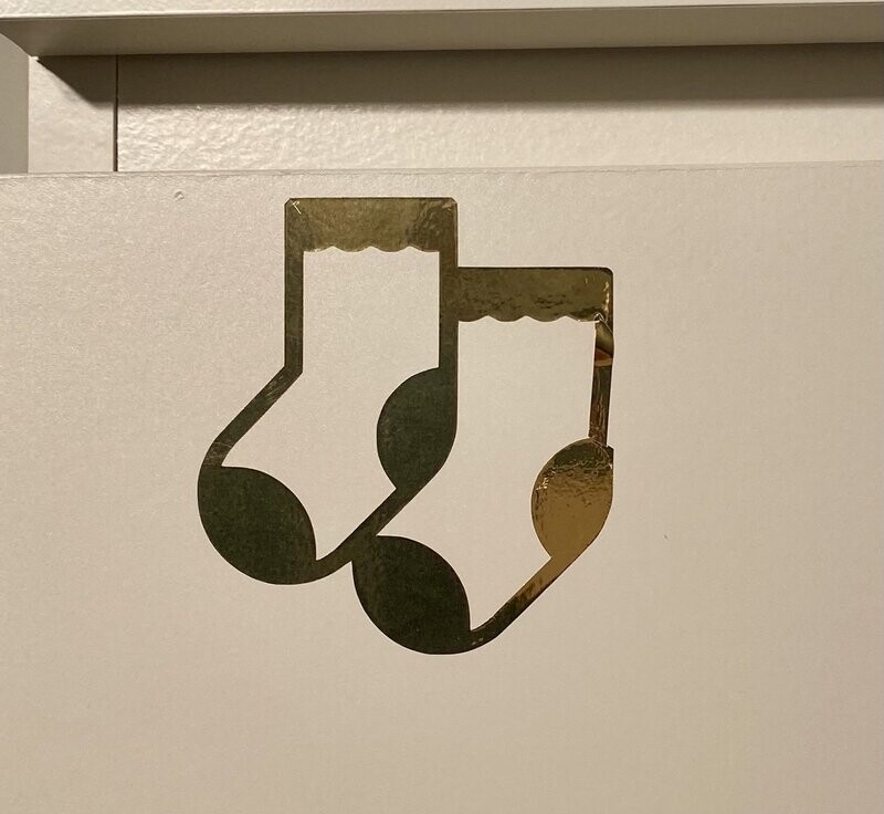 Socken Schubladen Icon metallic
