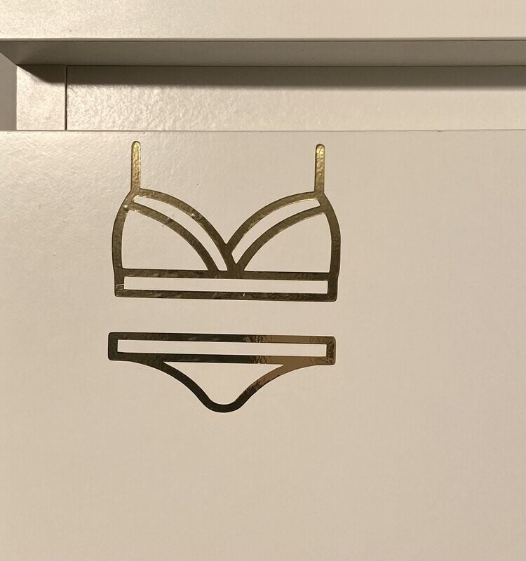 Unterwäsche Schubladen Icon metallic