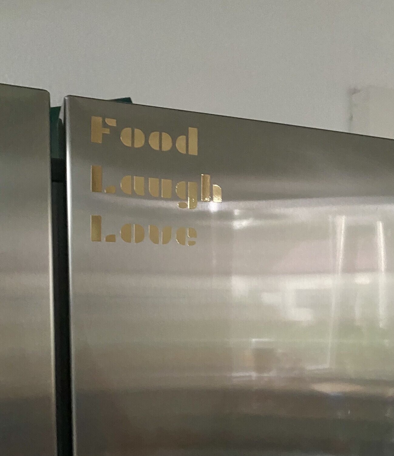 Food.Laugh.Love metallic