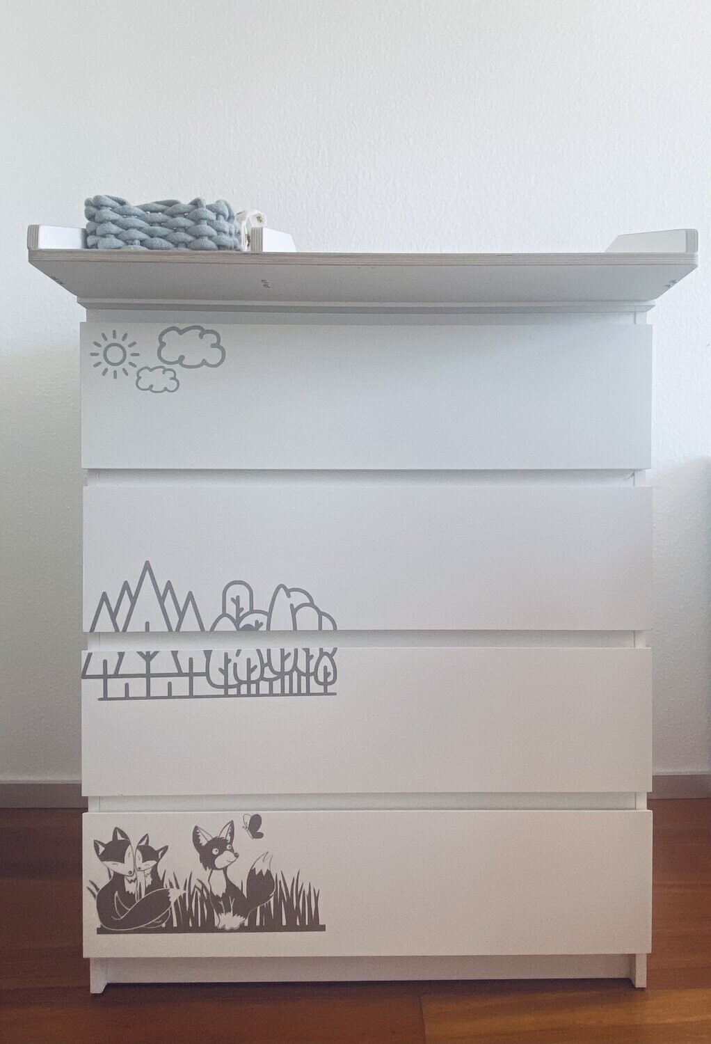 Waldtiere Kleber passend für MALM Kommode von IKEA