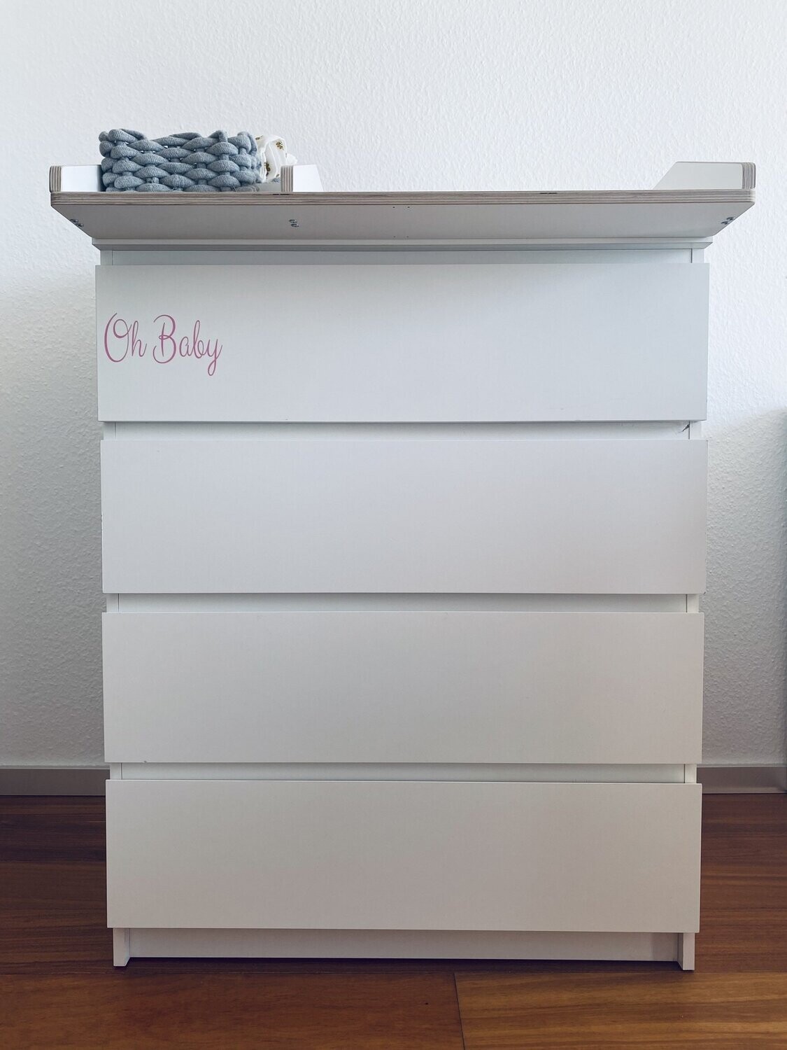 Oh Baby Kalligrafie Kleber passend für MALM Kommode von IKEA