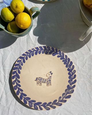 Set of 4 &quot;El Rayan&quot; Ceramic Plates