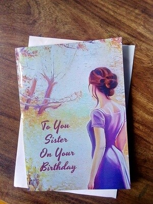 birthday card for sister
