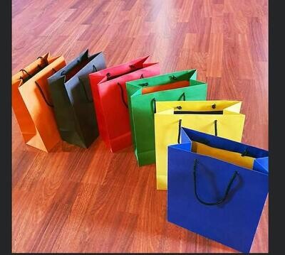 Colour craft paper bags 10 bags