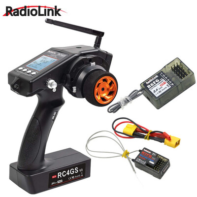Télécommande Radiolink RC4GS 4CH 2.4GH + Recepteur R6FG 6CH