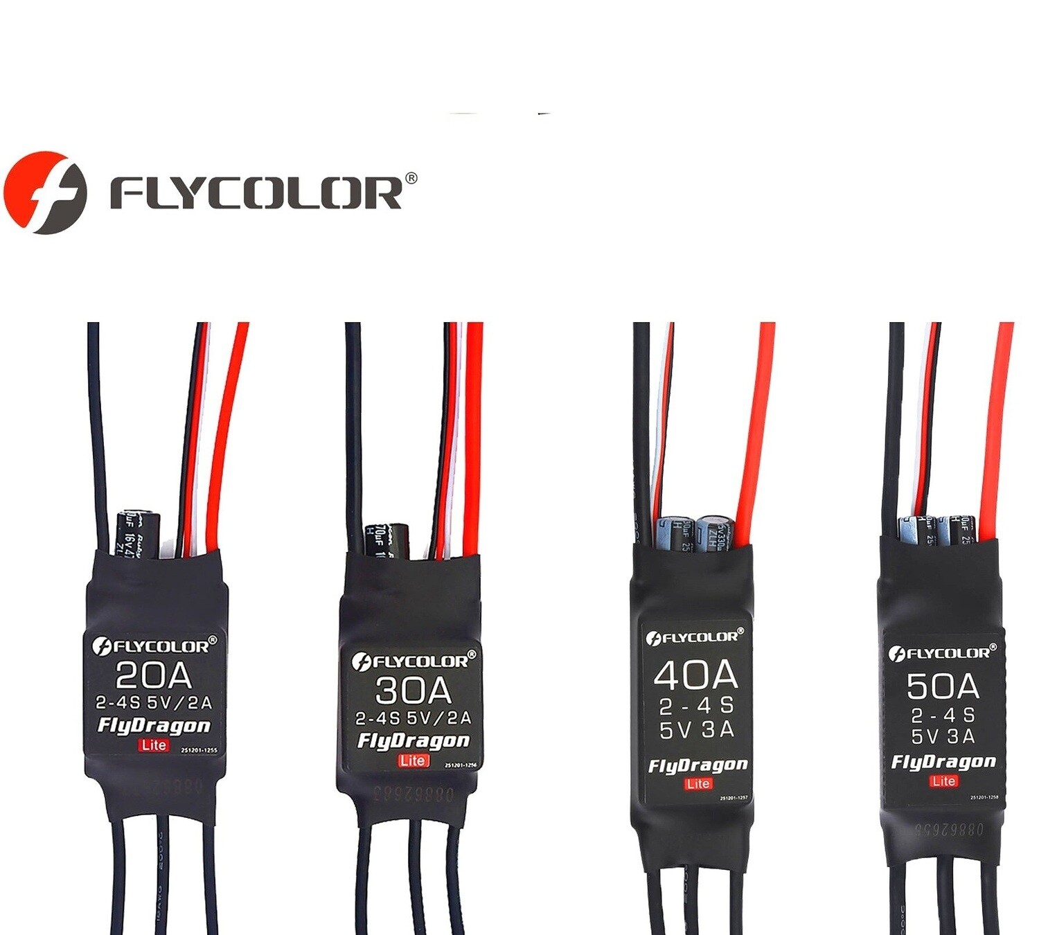 Flycolor FlyDragon Lite  – ESC contrôleur de vitesse électronique 30A/40A/50A pour Moteur brushless