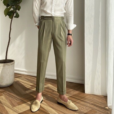 Sage High Waisted Trousers
