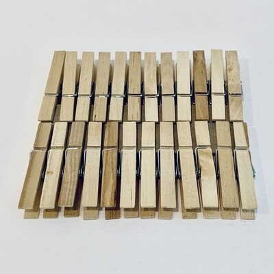 24-Pack Wood Clothespins