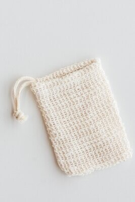 Natural Soap Saver Bag/Exfoliator, Woven Agave