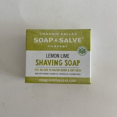 Shave Soap, Lemon Lime - Chagrin Valley S&S