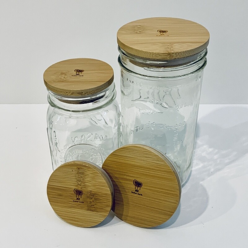 Solid Bamboo Jar Lid 